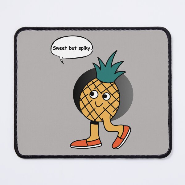 Item preview, Sweet but Spiky Pineapple Sticker | Cute Kawaii Pineapple Cartoon Design designed and sold by RositaArtStudio.