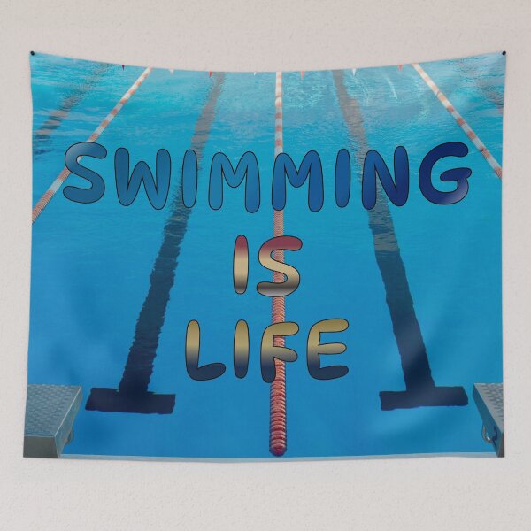 Item preview, Swimming Is Life Design #5 designed and sold by Holy JM Designs.