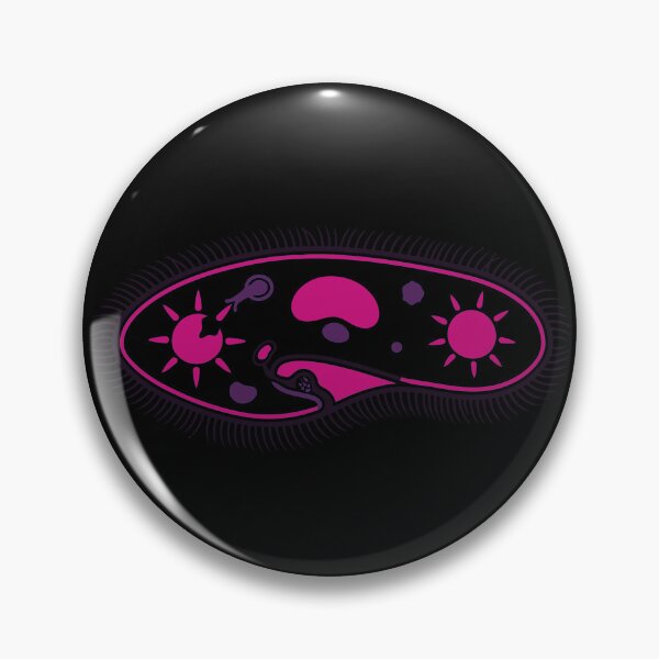 Item preview, Stylized Diagram of Paramecium Science Pink and Purple designed and sold by Bio Tech Art.