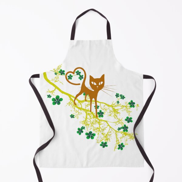 Item preview, Romantic Cat with Heart Shaped Tail on Branch designed and sold by busurman.