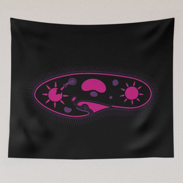 Item preview, Stylized Diagram of Paramecium Science Pink and Purple designed and sold by Bio Tech Art.