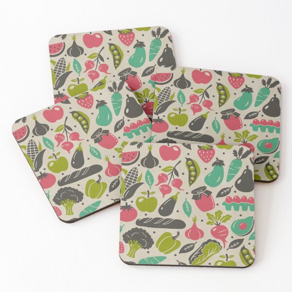 Item preview, Farmers market teal pink designed and sold by Doodloom.