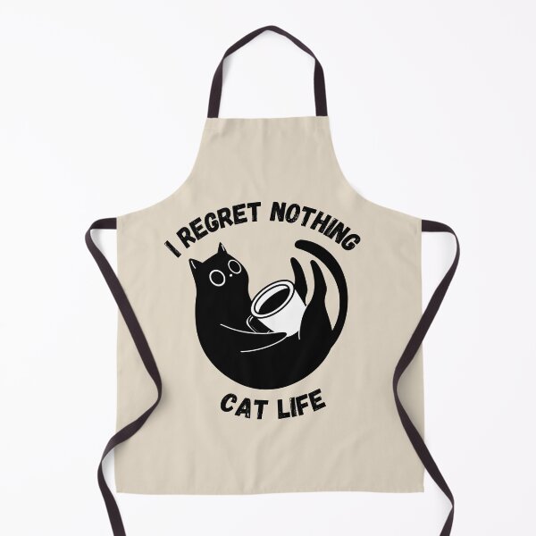 Item preview, I Regret Nothing Cat Life Funny Cat Lover Shirt Cute Black Cat Humor Gift designed and sold by Negisandeep studio.