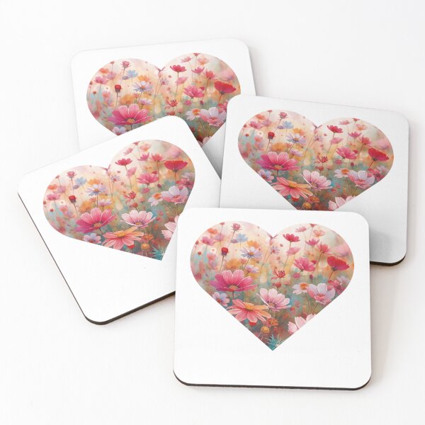 Item preview,  Field of rainbow cosmos flowers designed and sold by uunaa.