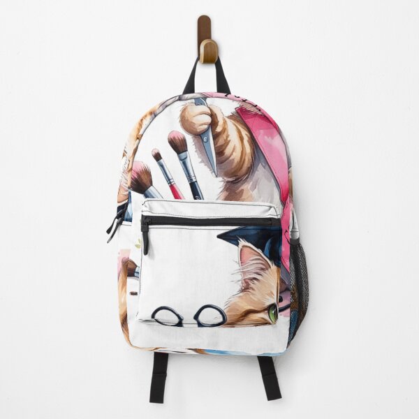 Item preview, Cute Cat Cosmetology Graduate Watercolor Art designed and sold by AQUILAKREO.