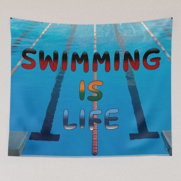 Item preview, Swimming Is Life Design #6 designed and sold by Holy JM Designs.