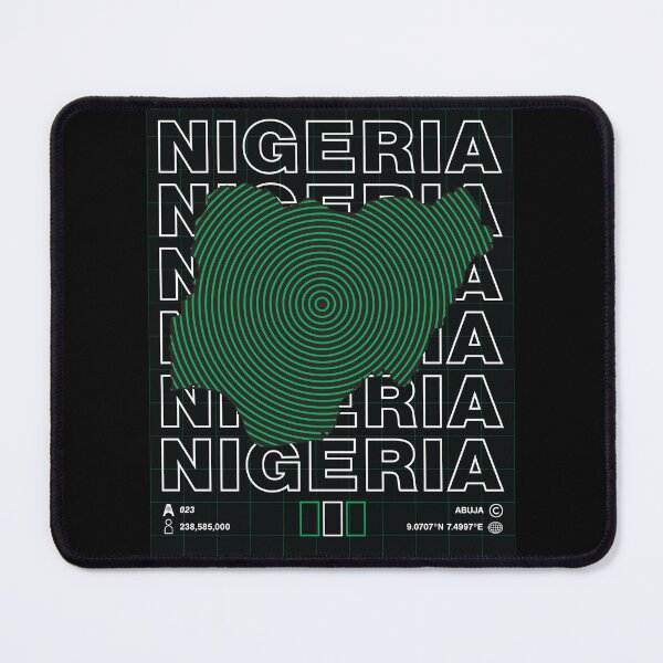 Item preview, Nigeria Minimal Map designed and sold by Atlas-Array.