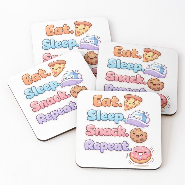 Item preview, Eat Sleep Snack Repeat – Funny Food Lover Humor Design designed and sold by rushaib.