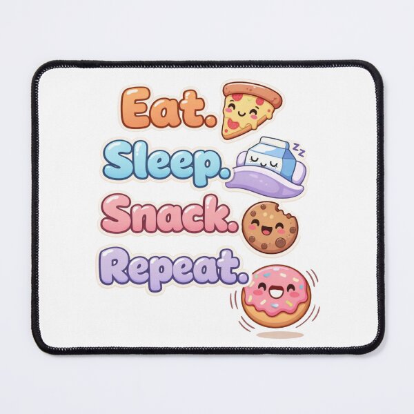 Item preview, Eat Sleep Snack Repeat – Funny Food Lover Humor Design designed and sold by rushaib.