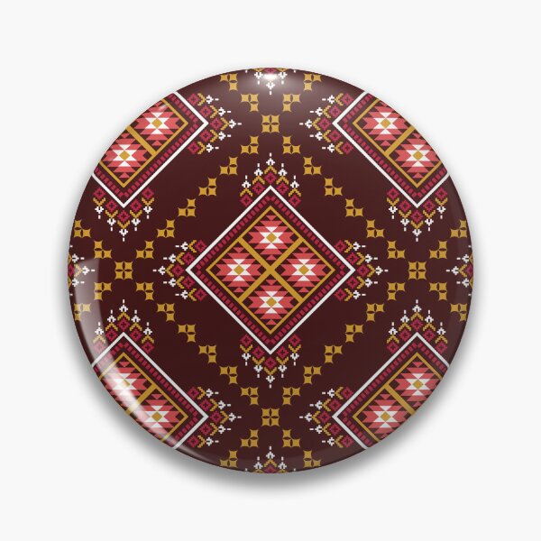 Item preview, Decorative Geometric Diamond Pattern in Dark Red designed and sold by PowerAntShop.
