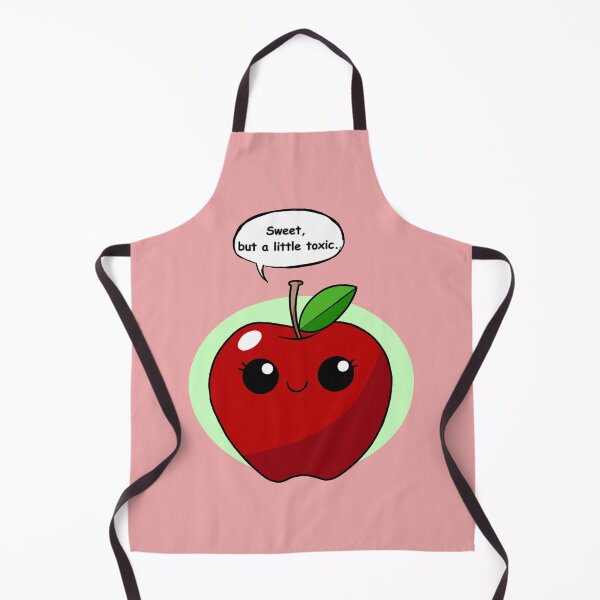 Item preview, Sweet but a Little Toxic Apple Sticker | Cute Kawaii Apple Cartoon Design designed and sold by RositaArtStudio.