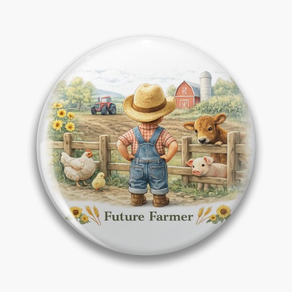 Item preview, Future Farmer – Cute Farm Kid with Barn, Tractor & Animals Baby & Toddler Gift designed and sold by Silaris Designs.