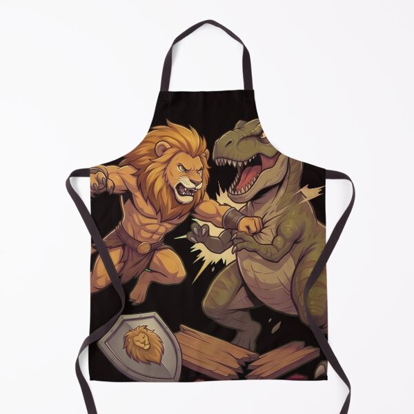Item preview, Epic Lion Warrior vs T-Rex Battle - Fantasy Beast Fight designed and sold by WalterAdd.