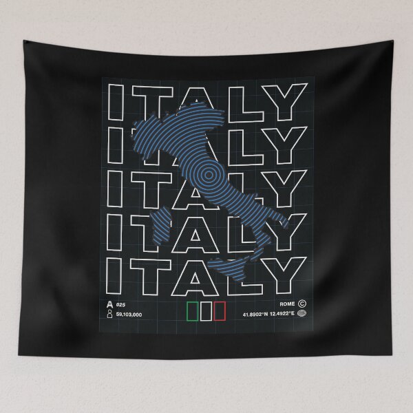 Item preview, Italy Minimal Map designed and sold by Atlas-Array.