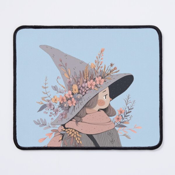 Item preview, Witchy Girl with flowers designed and sold by MayflowerandIvy.