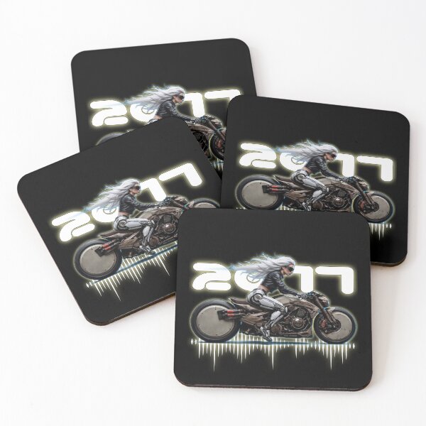 Item preview, Ghost Rider 2077 – Cyberpunk Moto Girl | Futuristic Sci-Fi Art designed and sold by A-T-H.
