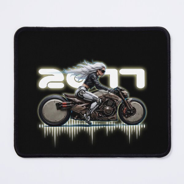 Item preview, Ghost Rider 2077 – Cyberpunk Moto Girl | Futuristic Sci-Fi Art designed and sold by A-T-H.