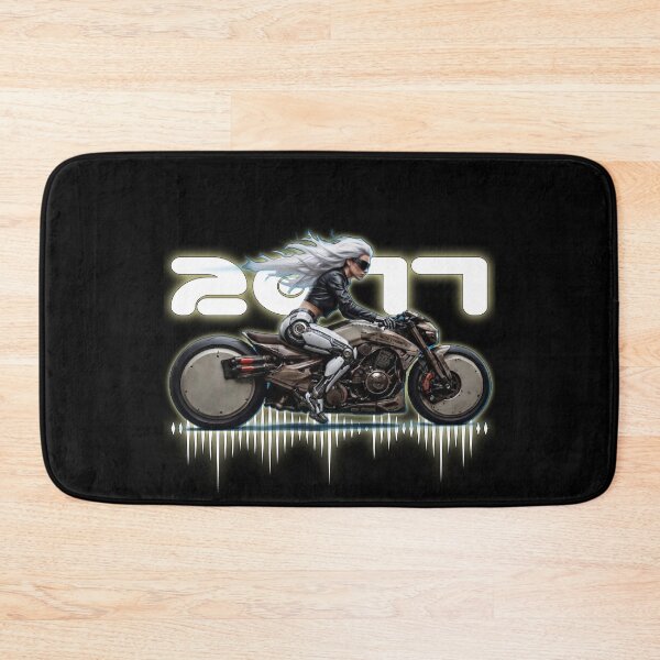 Item preview, Ghost Rider 2077 – Cyberpunk Moto Girl | Futuristic Sci-Fi Art designed and sold by A-T-H.