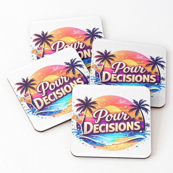 Item preview, Pour Decisions Tropical Beach Logo — Official Art designed and sold by A Sinister Sly.