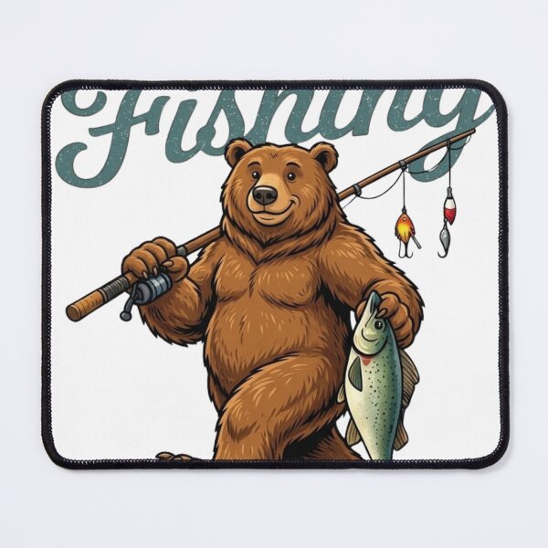 Item preview, I’d Rather Be Fishing Funny Bear Fishing T-Shirt | Outdoor Fishing Lover Gift | Vintage Retro Wildlife Graphic designed and sold by Create with Laloves.