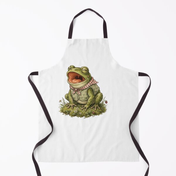 Item preview, Whimsical Singing Frog with Floral - Screaming froggy designed and sold by SOUFIANE1991.