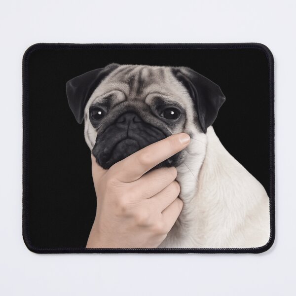 Item preview, The Thinker Pug Edition | Pensive Philosopher Dog designed and sold by MaxLevelMerch.