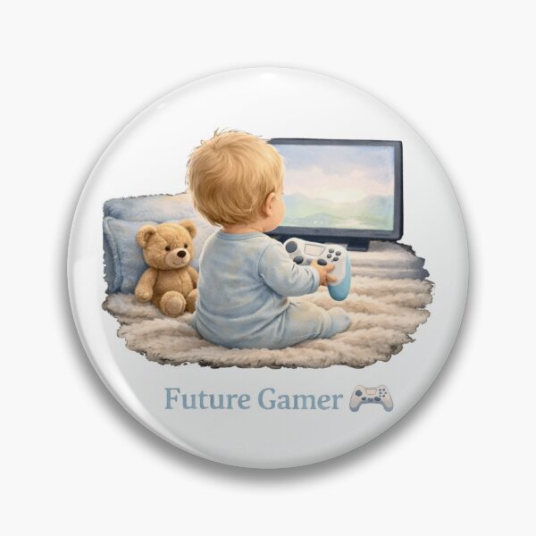 Item preview, Future Gamer Baby – Cute Toddler Gaming Controller Design designed and sold by Silaris Designs.