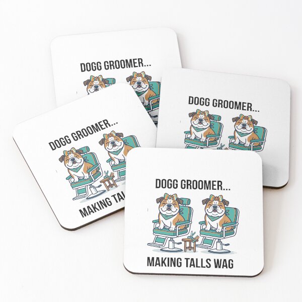 Item preview, Funny Dog Groomer Gift - Cute Bulldog Grooming Shirt Making Tails Wag designed and sold by juicy-shop.