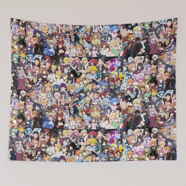 Item preview, Vibrant Pop Art Warrior Mosaic - Urban Hero Collective Print designed and sold by AnimeShin.