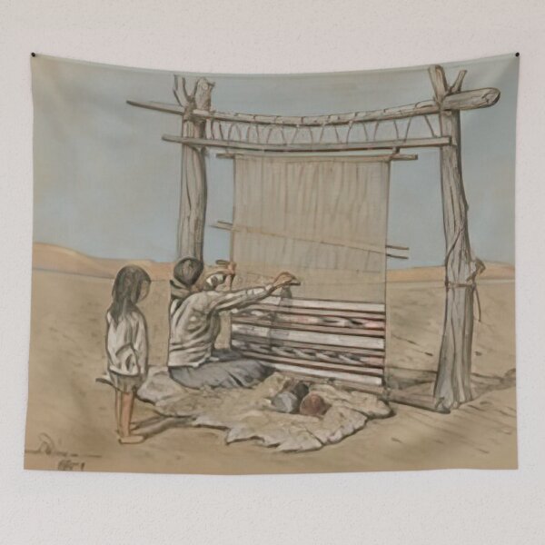 Item preview, New Upload - Maynard Dixon - Best Artist  -  Navajo Woman Weaver, 1904 - Maynard Dixon  designed and sold by MirandaZArt.