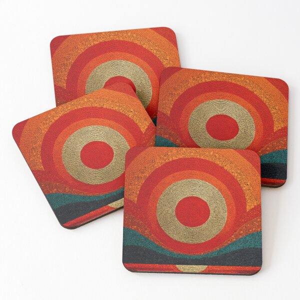 Item preview, Glowing Sunset Concentric Circles designed and sold by daila70.