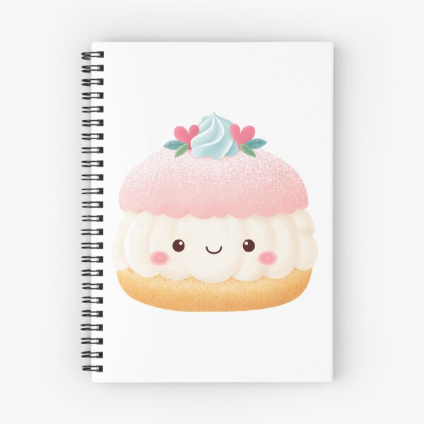 Item preview, Kawaii Semla Swedish Cream Bun Cute Dessert Art designed and sold by BobaBunny76.