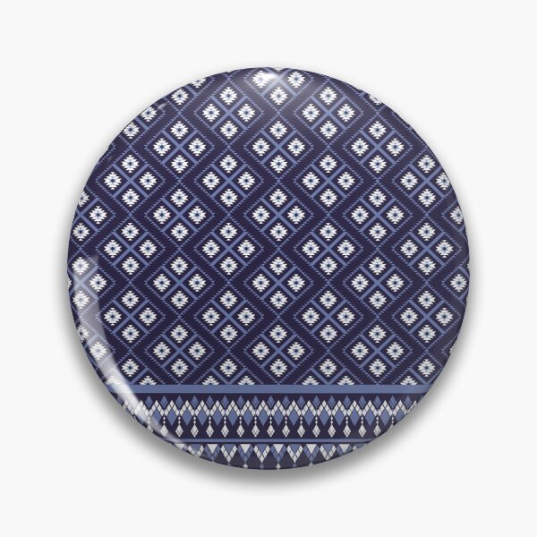 Item preview, Traditional Indigo Textile Seamless Pattern with Ethnic Motifs designed and sold by PowerAntShop.