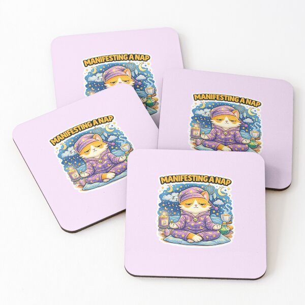 Item preview, Manifesting A Nap Funny Cat Meditation Meme designed and sold by OptimismPending.