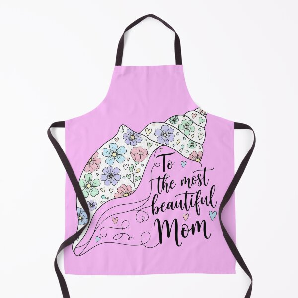 Item preview, To the Most Beautiful Mom – Seashell with Floral Design designed and sold by Sea Gem.