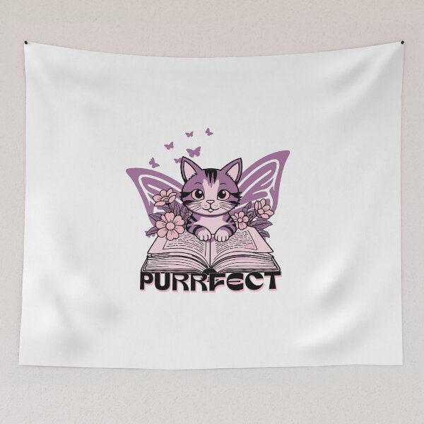 Item preview, Butterflies Cats and Books designed and sold by Dreambigdigital.