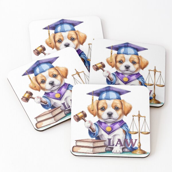Item preview, Cute Puppy Law School Graduate Justice designed and sold by AQUILAKREO.