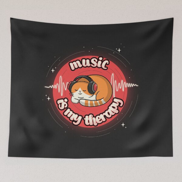 Item preview, Music is my therapy designed and sold by Freecheese.