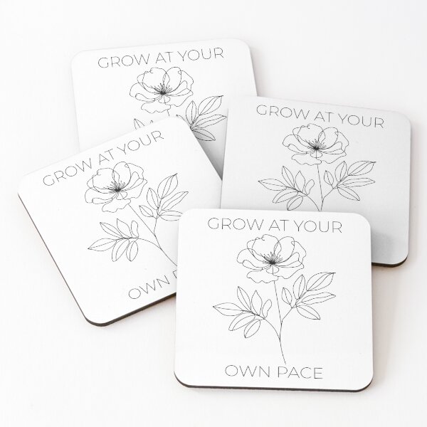 Item preview, Minimalist Wild Rose Line Art – Grow At Your Own Pace – Aesthetic Flower designed and sold by Phetuvov.