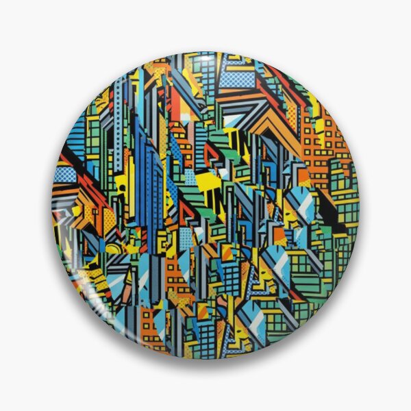 Item preview, Geometric city vision in color designed and sold by Sigtrix.