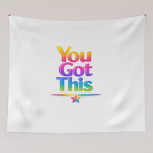 Item preview, You Got This - Colorful Motivational Typography Design designed and sold by MKreative Studio.