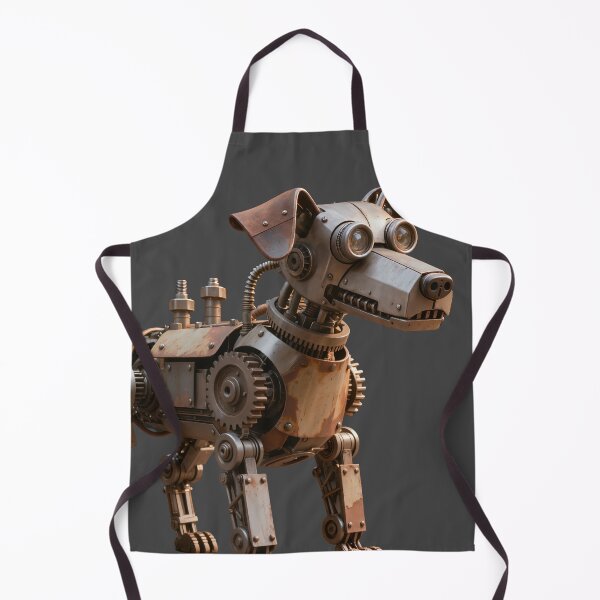 Item preview, Scrap Guardian – Scrappunk Dog designed and sold by SynthRaccoon.