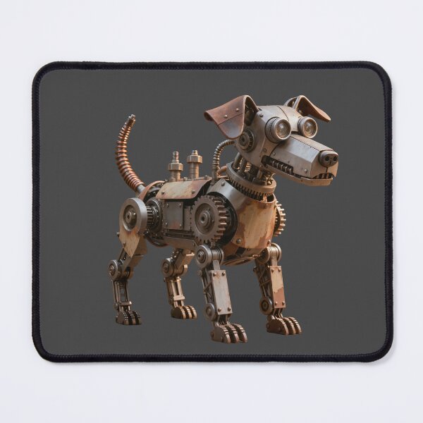 Item preview, Scrap Guardian – Scrappunk Dog designed and sold by SynthRaccoon.