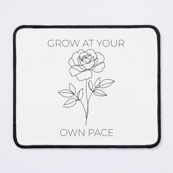 Item preview, Minimalist Wild Rose Line Art – Grow At Your Own Pace – Aesthetic Flower designed and sold by Phetuvov.