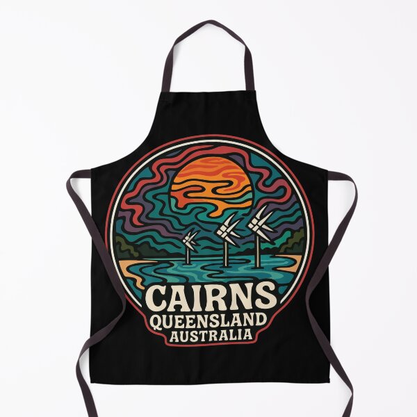 Item preview, Cairns Queensland Australia Colorful Trippy Art Travel designed and sold by TomFrontierArt.