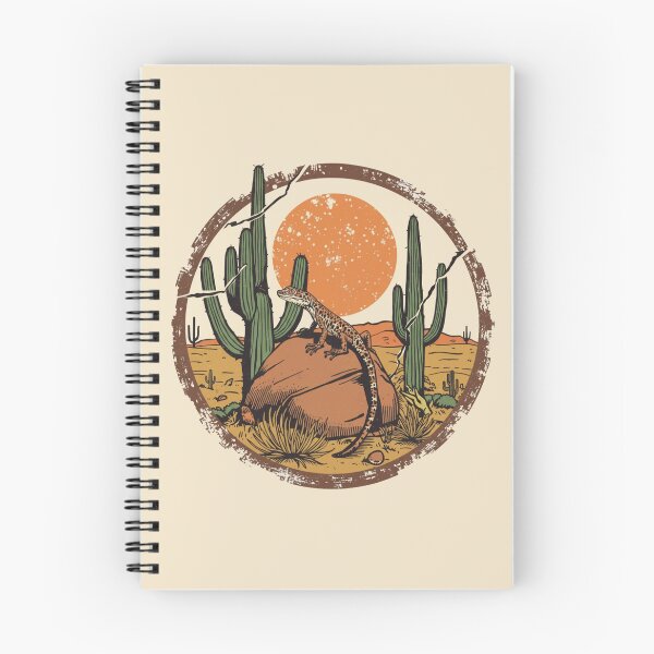 Item preview, Red Eyed Skink Desert Sunset Vintage Nature Illustration designed and sold by Willow & Ink.