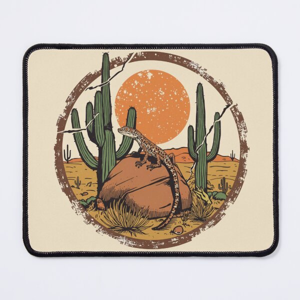 Item preview, Red Eyed Skink Desert Sunset Vintage Nature Illustration designed and sold by Willow & Ink.