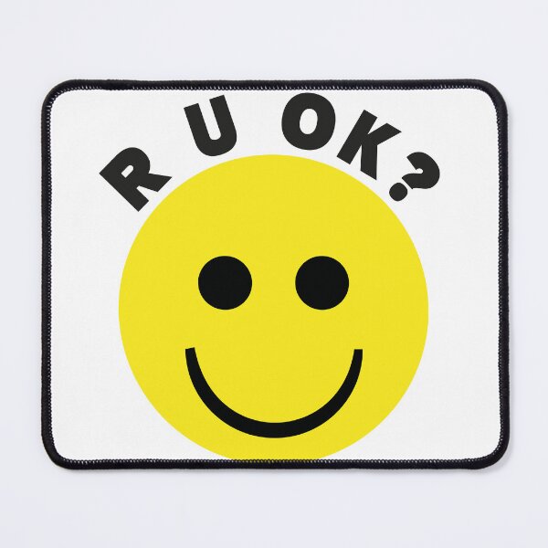 Item preview, Classic Yellow Smiley Face - R U OK? Mental Health Awareness designed and sold by Vision Crafted.