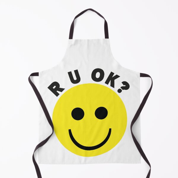 Item preview, Classic Yellow Smiley Face - R U OK? Mental Health Awareness designed and sold by Vision Crafted.