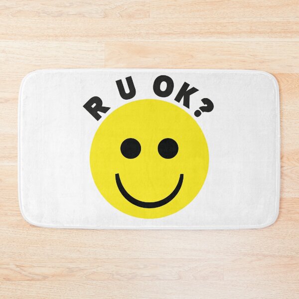 Item preview, Classic Yellow Smiley Face - R U OK? Mental Health Awareness designed and sold by Vision Crafted.